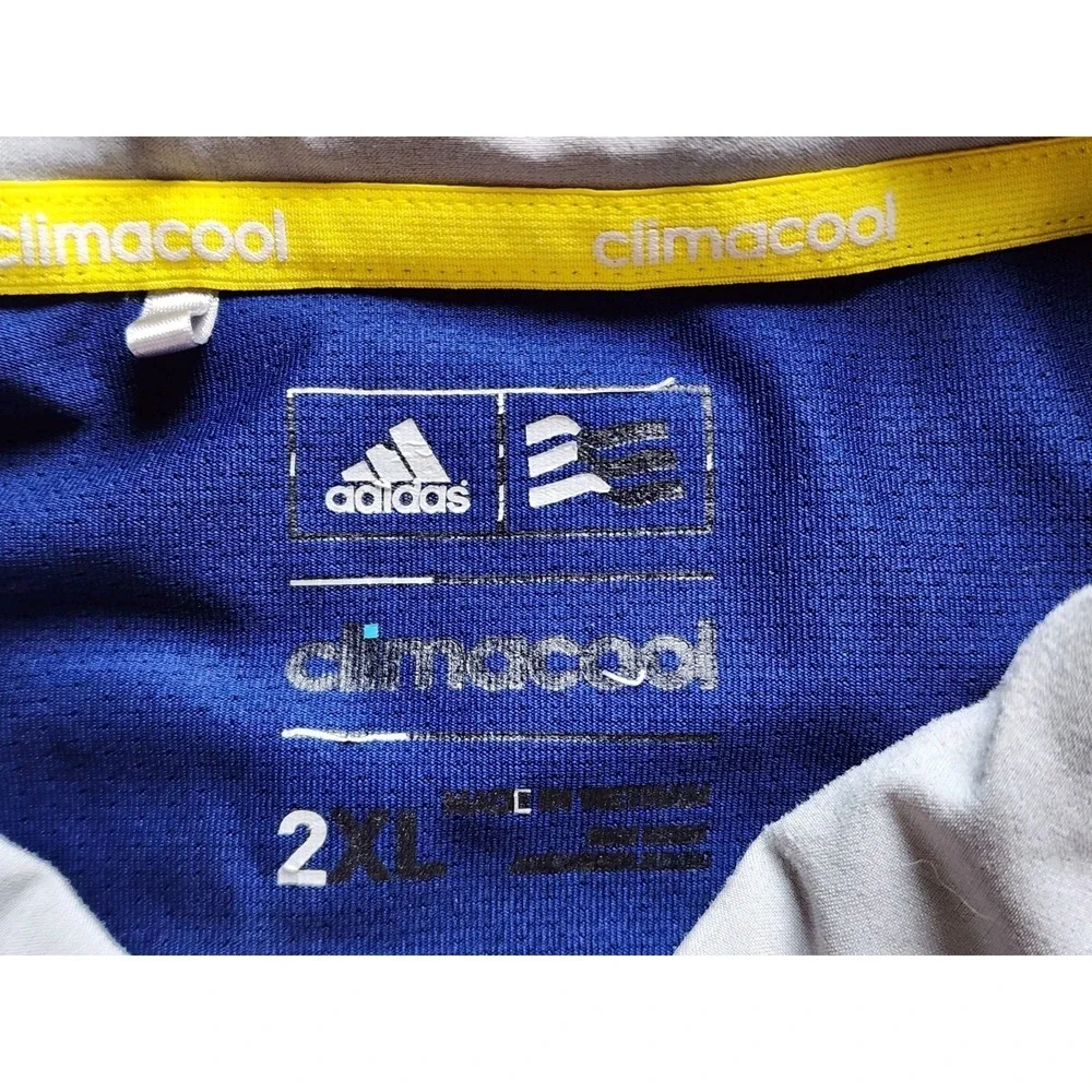 Adidas Polo Golf Shirt Men's Sz 2XL Climacool Navy Blue SL Dri Fit Active Gear